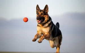 A Joyful German Shepherd