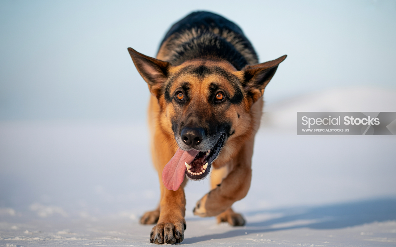 A photograph of a German Shepherd dog - Animals - german shepherd dog, dog, happiness