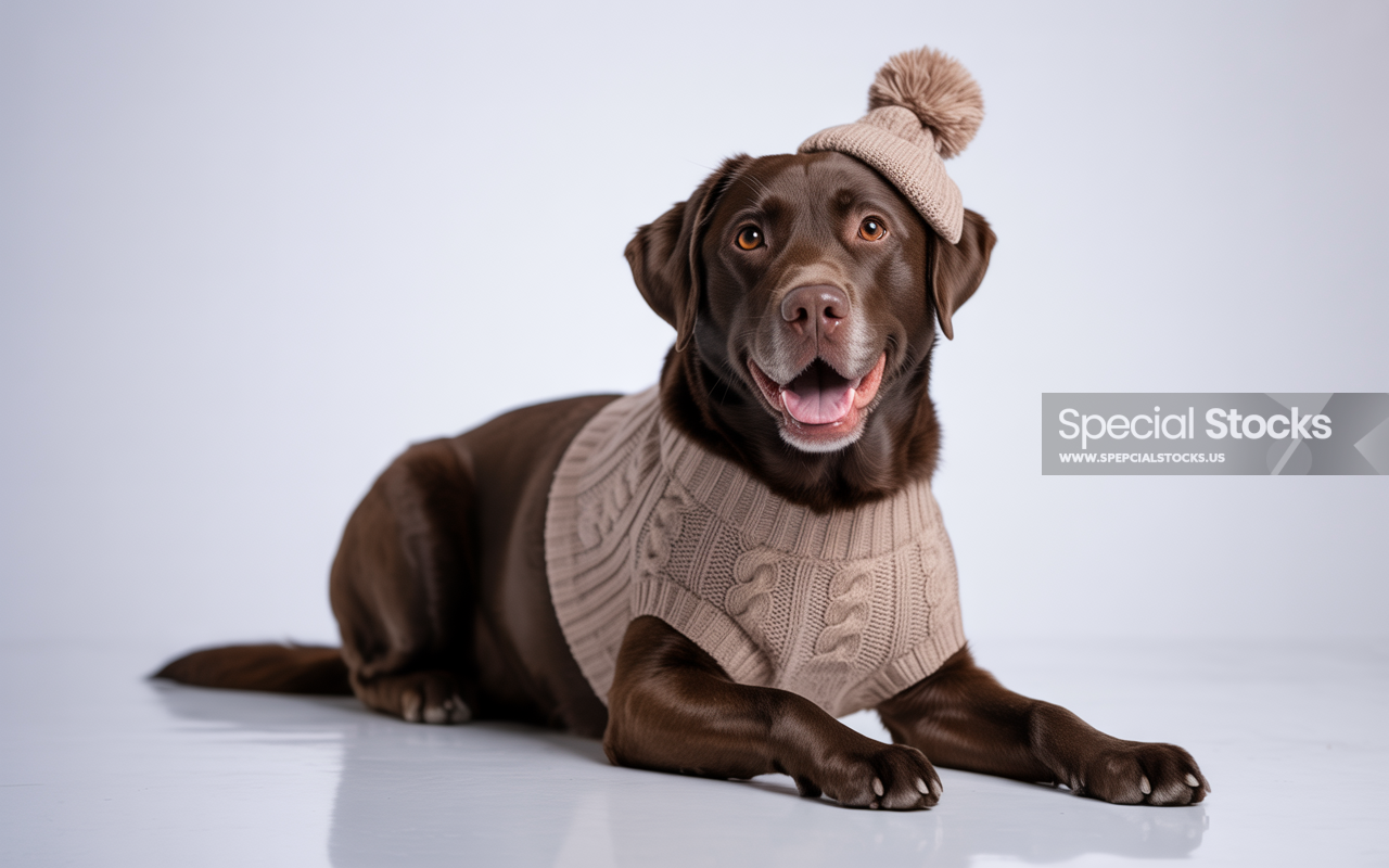 A photograph of a cheerful Labrador Retriever - Animals - labrador retriever, dog