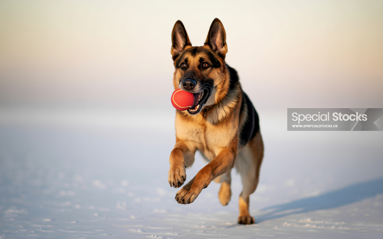 A Joyful German Shepherd