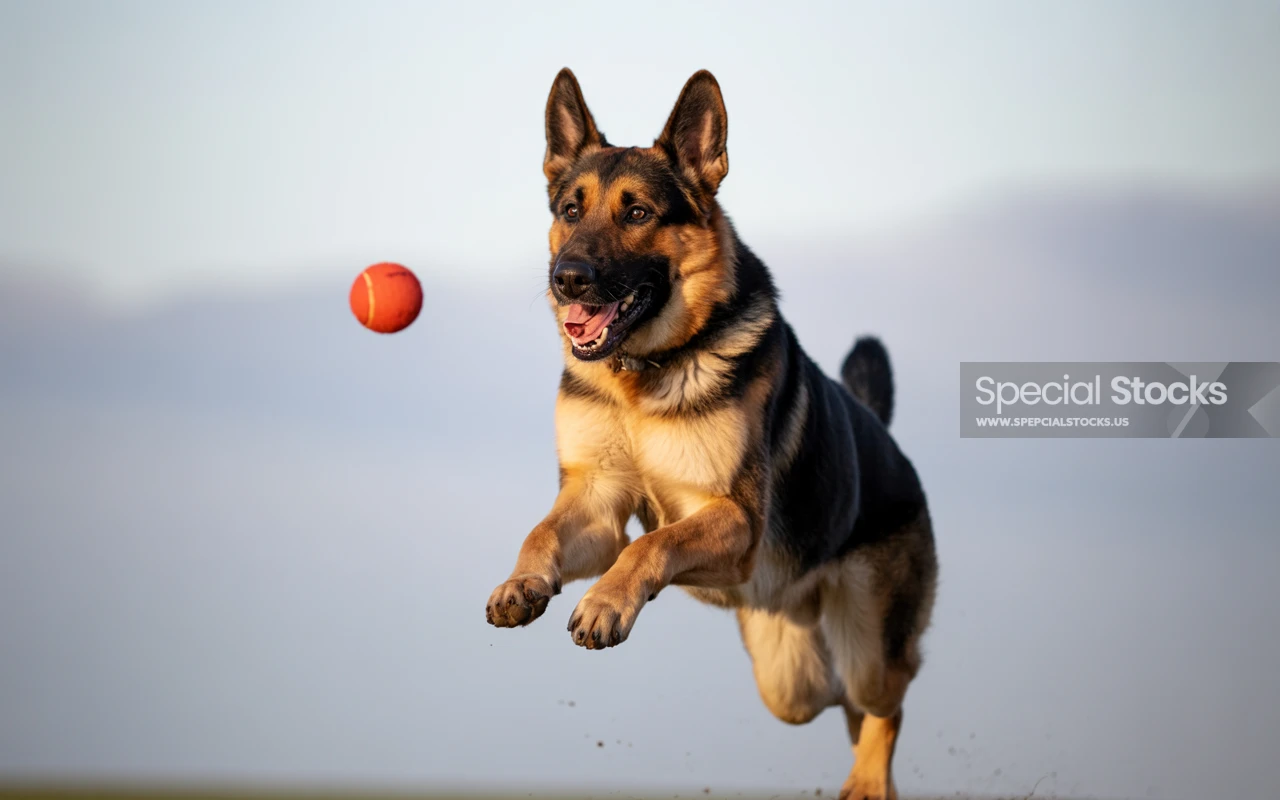 A Joyful German Shepherd